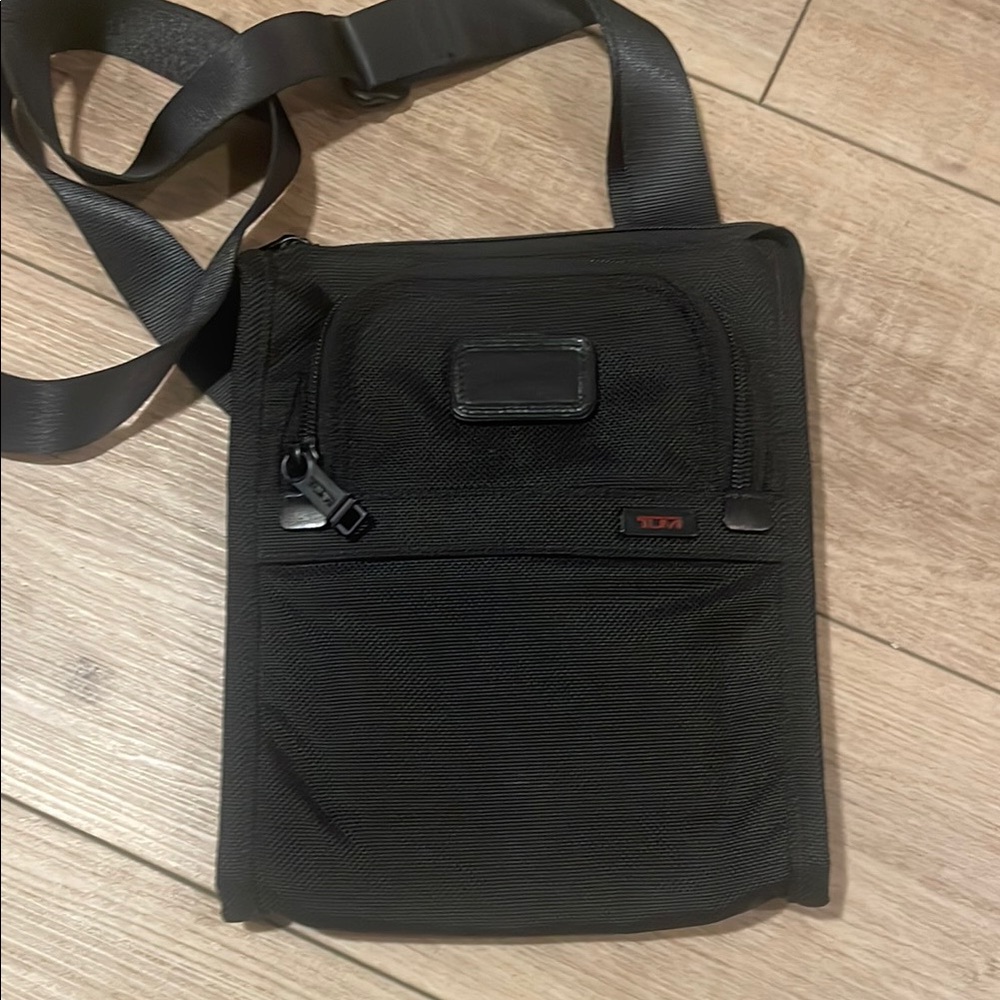 Tumi Black Messenger Bag